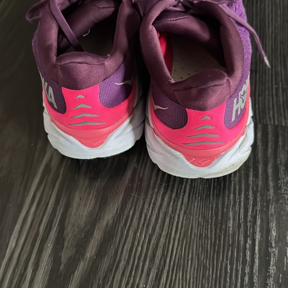 ๐ Hoka One One Womens Clifton 8 1119394 GWBY Purple Running Shoes Sneakers 10B๐ - Picture 3 of 5